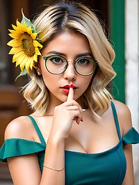 A stunning 20 year old Argentinian girl in a green backless dress sunbathes by a Medellin pool